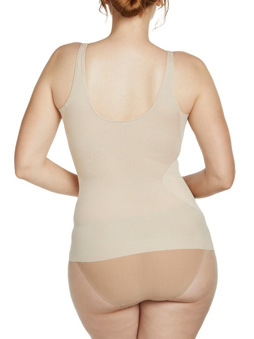 No Side Show Waist Shaping Tank - Warm Beige