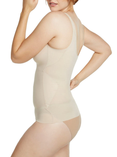 No Side Show Waist Shaping Tank - Warm Beige