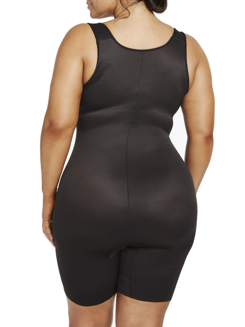 Plus Unbelievable Comfort Open-Bust Thigh Slimmer Bodysuit