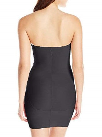 Shapewear Slip Strapless Targeted Control Body Shaper with Built-In Bra