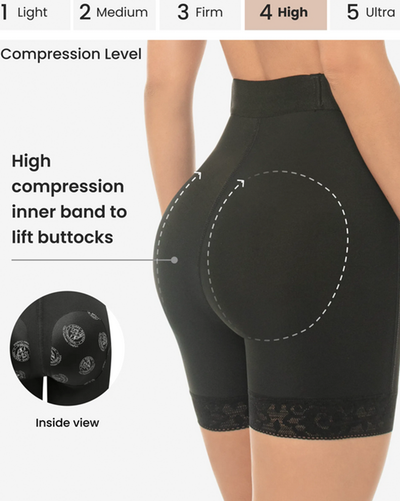 High Compression Shorts With Zipper Closure - 253
