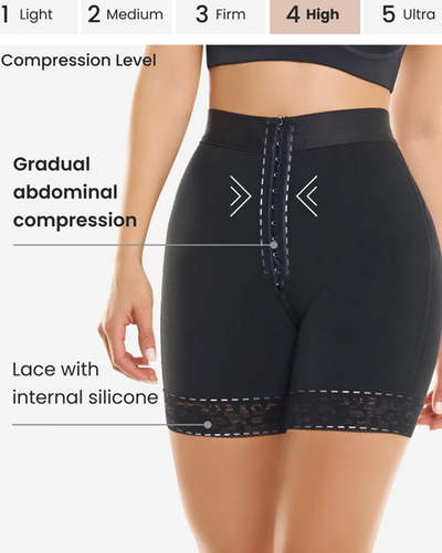 Hook Closure High Compression Shorts - 255