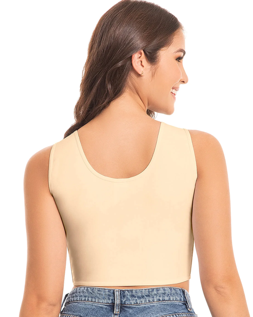 Fajas Breast Support and Control Bra - Daily Wear With Side Boning & Back Coverage