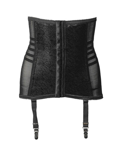 Waist Trainer / Girdle With Garters Firm Shaping Black