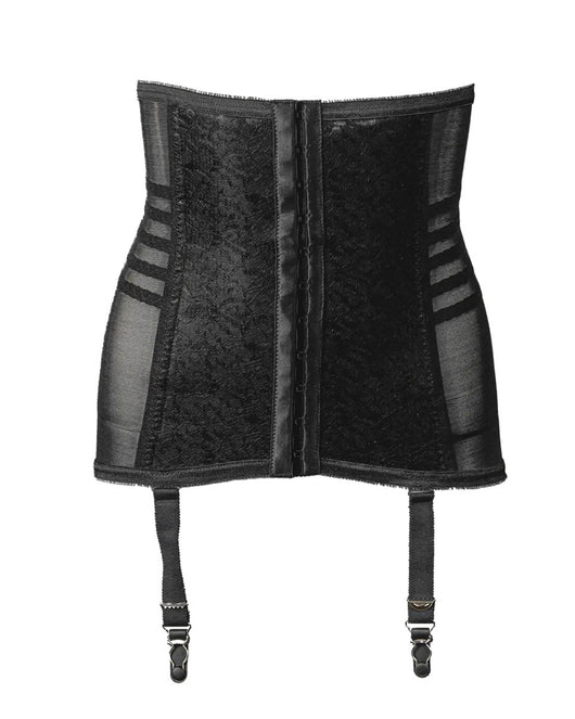 Waist Trainer / Girdle With Garters Firm Shaping Black