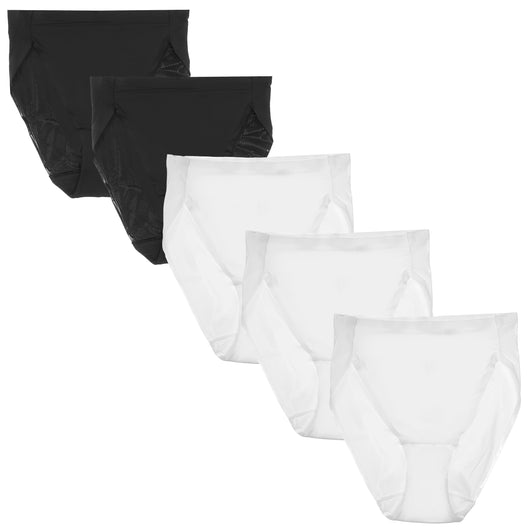 5-Pack Clean Finish Microfiber High-Cut Brief