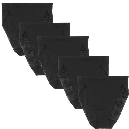 5-Pack Clean Finish Microfiber High-Cut Brief