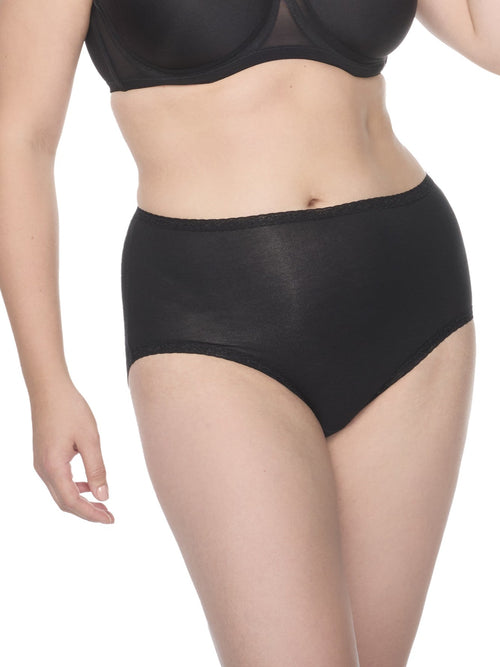 Lace Trim Cotton Brief