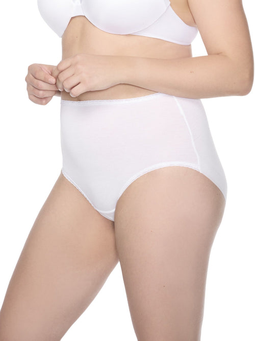 Lace Trim Cotton Brief