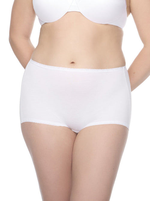 Lace Trim Cotton Boyshort