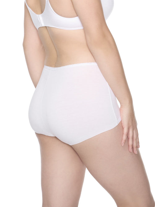 Lace Trim Cotton Boyshort