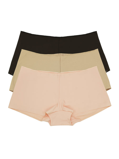 3-Pack No Lines, No Ride Boyshort
