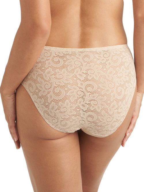 Edge All-Over Lace High-Cut Brief - Blue Coral