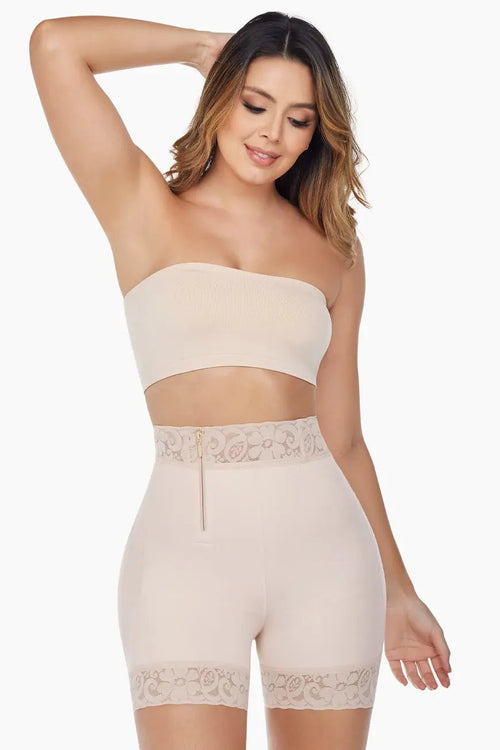 BBL Effect Easy Sculpt Hi-Cut Shorts - Nude