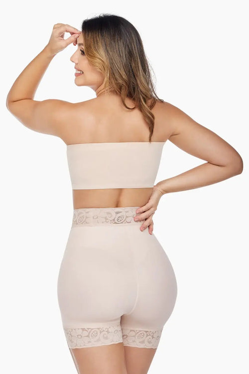 BBL Effect Easy Sculpt Hi-Cut Shorts - Nude