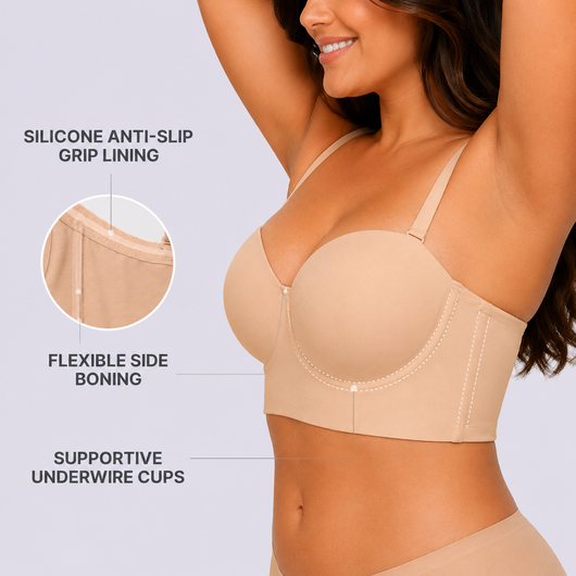 Strapless Convertible Push-Up Bra