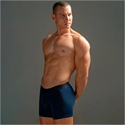 Mid-Cut Basic Boxer Briefs for Men 3-Pack Breathable, Supportive & Ultra-Comfortable Cotton Underwear for Men