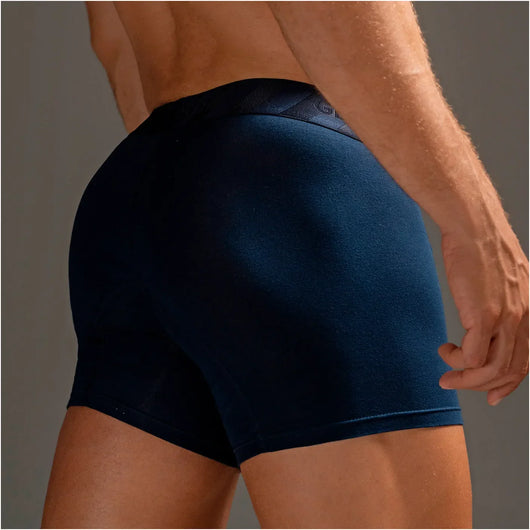 Mid-Cut Basic Boxer Briefs for Men 3-Pack Breathable, Supportive & Ultra-Comfortable Cotton Underwear for Men