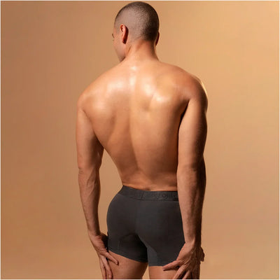 Mid-Cut Basic Boxer Briefs for Men 3-Pack Breathable, Supportive & Ultra-Comfortable Cotton Underwear for Men