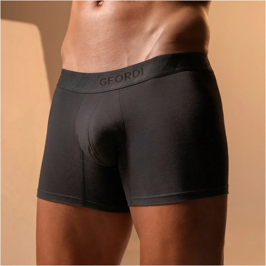 Mid-Cut Basic Boxer Briefs for Men 3-Pack Breathable, Supportive & Ultra-Comfortable Cotton Underwear for Men