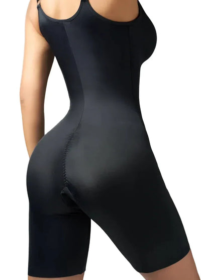 Fajas Invisible Bodysuit Mid-Thigh Microfiber Shaper Seamless Daily Shapewear & Top