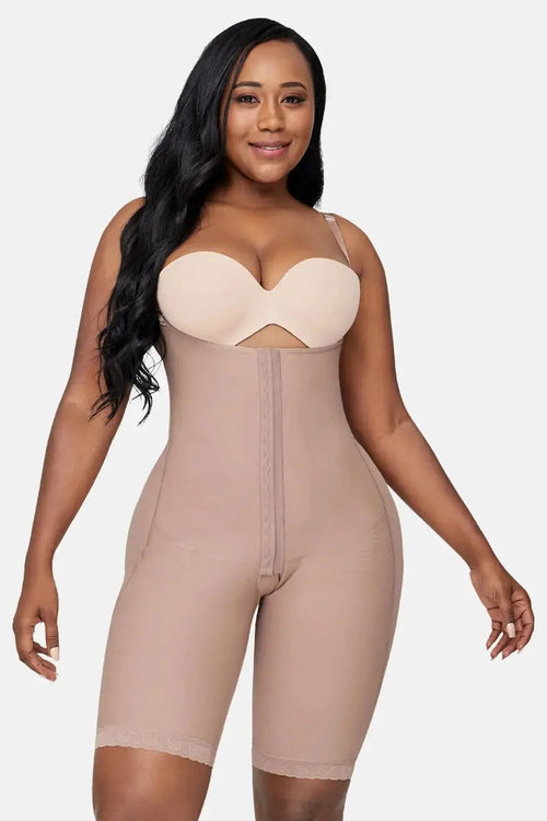 Full Body Suit with Butt Lifter and 3 Hook Closure