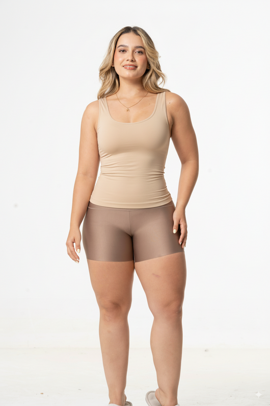 Fajas Seamless Camisole Tank Top for Women with Built-in Shelf Bra