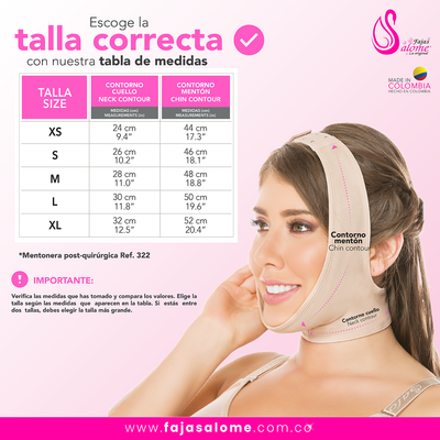Fajas Post-Surgical Chin Strap