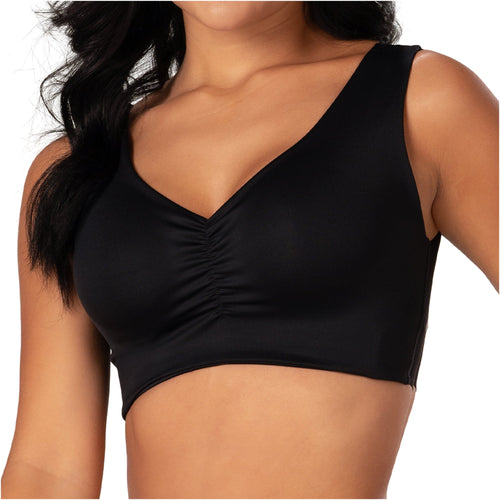 Fajas V-Neck Lift Top Seamless Pre-Molded Bra