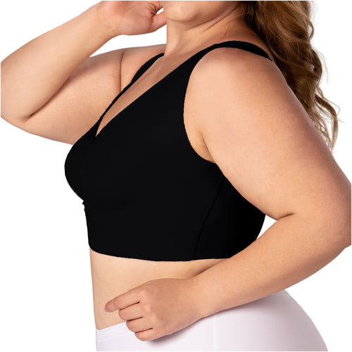 Fajas V-Neck Lift Top Seamless Pre-Molded Bra
