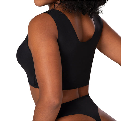 Fajas V-Neck Lift Top Seamless Pre-Molded Bra