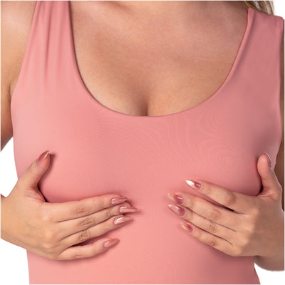 Fajas Seamless Basic Bodysuit | Light Control Thong Shaper w/ Removable Cup