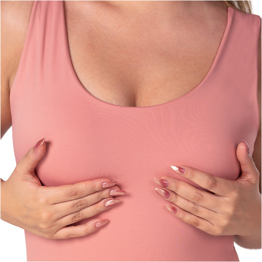 Fajas Seamless Basic Bodysuit | Light Control Thong Shaper w/ Removable Cup