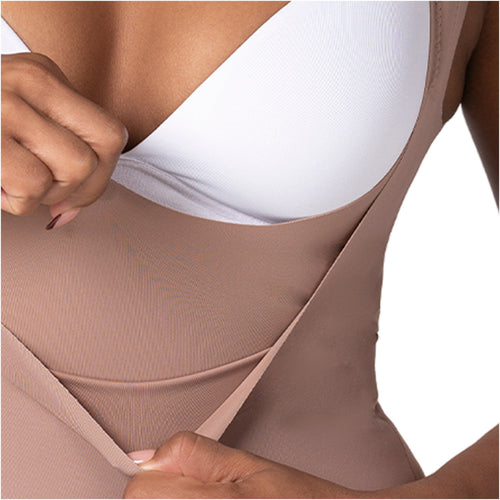 Colombian Fajas Extra-Short Seamless Body Shaper With Light Control Thong Back