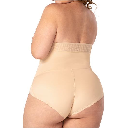Fajas Extra High-Waist Control Panty Seamless Anti-Roll Natural-Lift Shaper