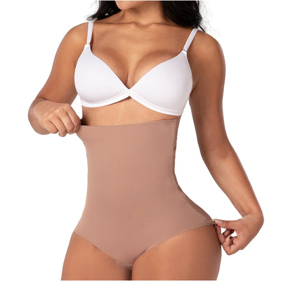 Fajas Extra High-Waist Control Panty Seamless Anti-Roll Natural-Lift Shaper