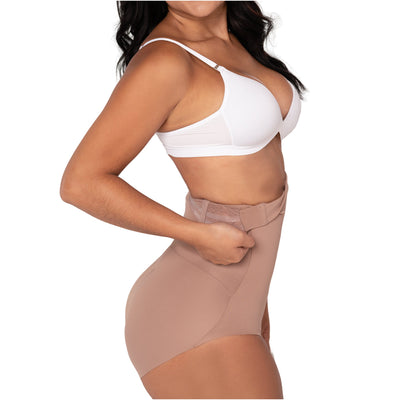 Fajas Extra High-Waist Control Panty Seamless Anti-Roll Natural-Lift Shaper