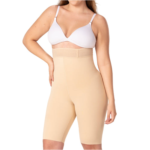 Colombian Fajas Knee-Length Shaper with Extra High-Waist Control