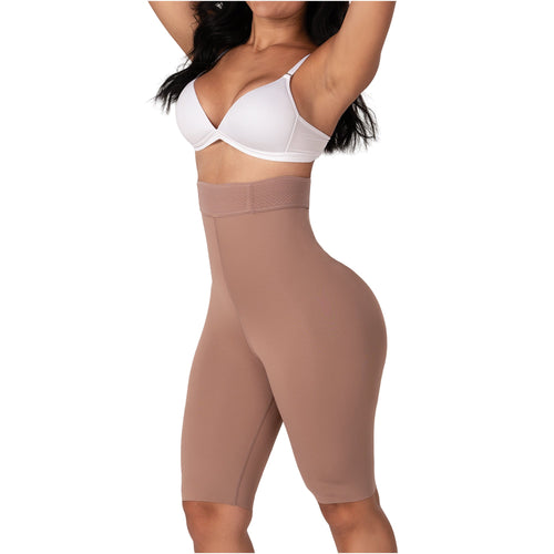 Colombian Fajas Knee-Length Shaper with Extra High-Waist Control