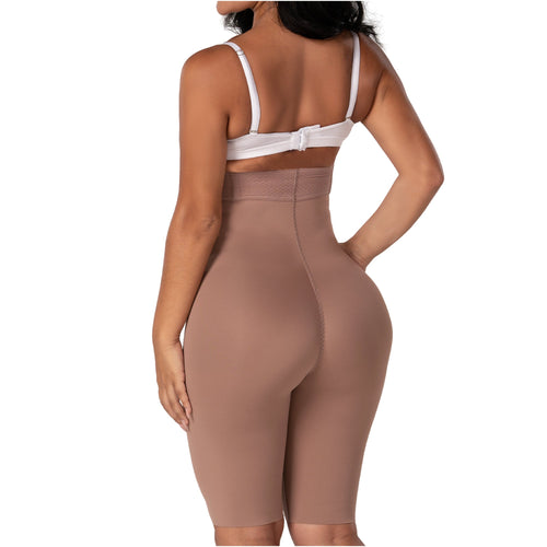 Colombian Fajas Knee-Length Shaper with Extra High-Waist Control