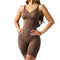 Fajas Invisible Bodysuit Mid-Thigh Microfiber Shaper Seamless Daily Shapewear & Top