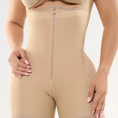 Fajas Medium Compression Post-Surgery Shaper Sleeveless Short Faja with Natural Butt Lift