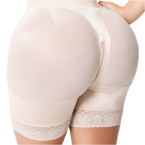 Fajas Stage 2 Post-Op Faja Adjustable 3-Row Hook Shaper Mid-Thigh Hourglass Contouring
