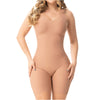 Fajas Mid-Thigh Bodysuit Seamless Tummy Control & Pre-Molded Butt Lift
