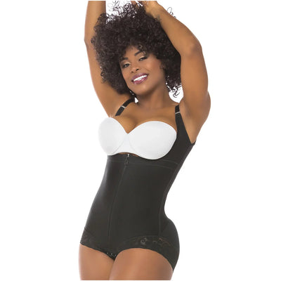 Fajas Butt Lifter Tummy Control Shapewear for Women Open Bust Hiphugger Bodysuit Powernet