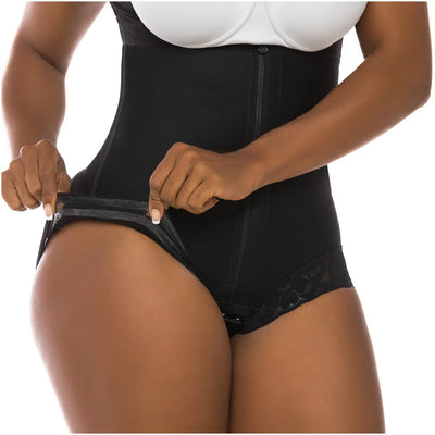 Fajas Butt Lifter Tummy Control Shapewear for Women Open Bust Hiphugger Bodysuit Powernet