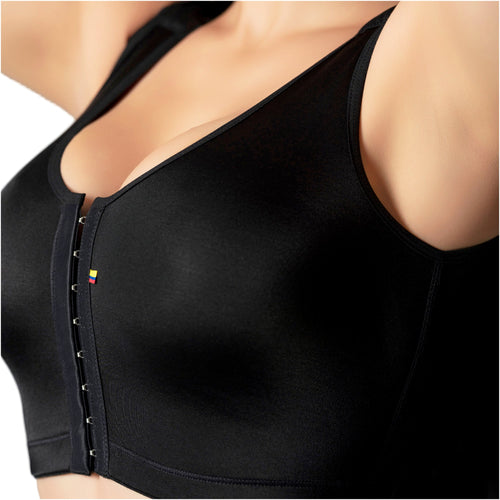 Fajas Post-Surgical High-Back Bra with Maximum Support - Soft Compression Recovery