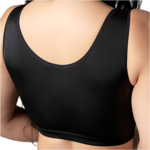 Fajas Post-Surgical High-Back Bra with Maximum Support - Soft Compression Recovery