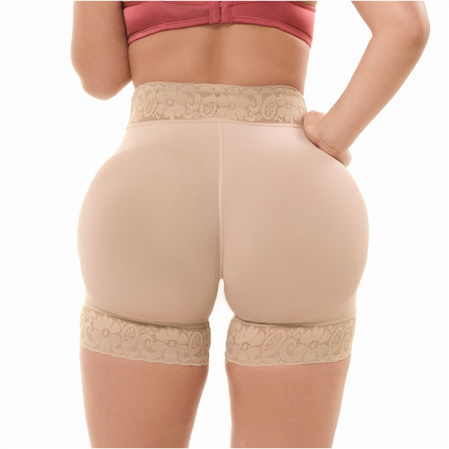 Fajas Butt Lift Shorts Powernet Tummy & Thigh Shaper with Butt Lifting Design