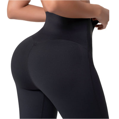 Fajas High-Waist Control Leggings with Front Zipper Butt-Lift & Tummy Control
